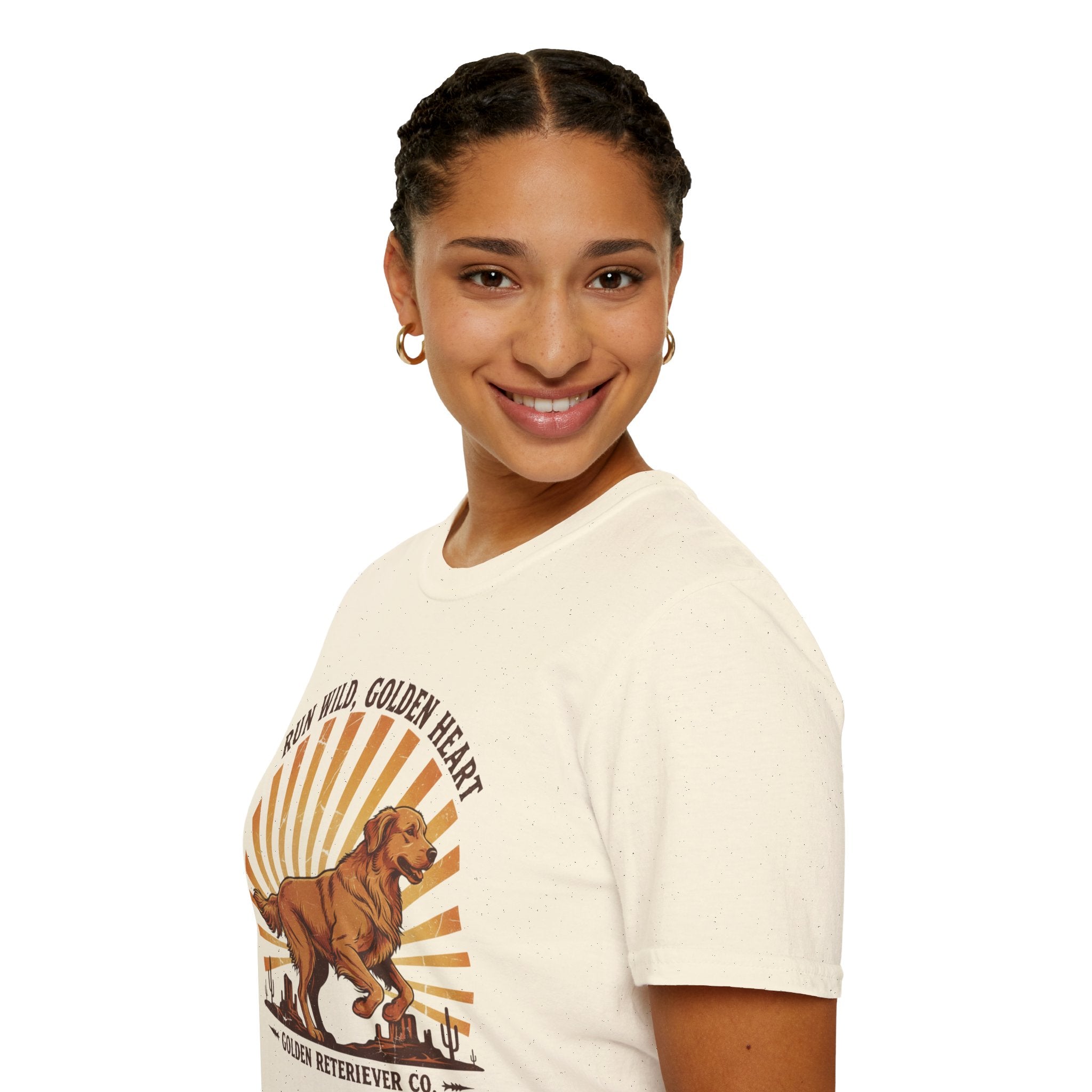 Run Wild Golden Heart T-Shirt — Golden Retriever Graphic Tee