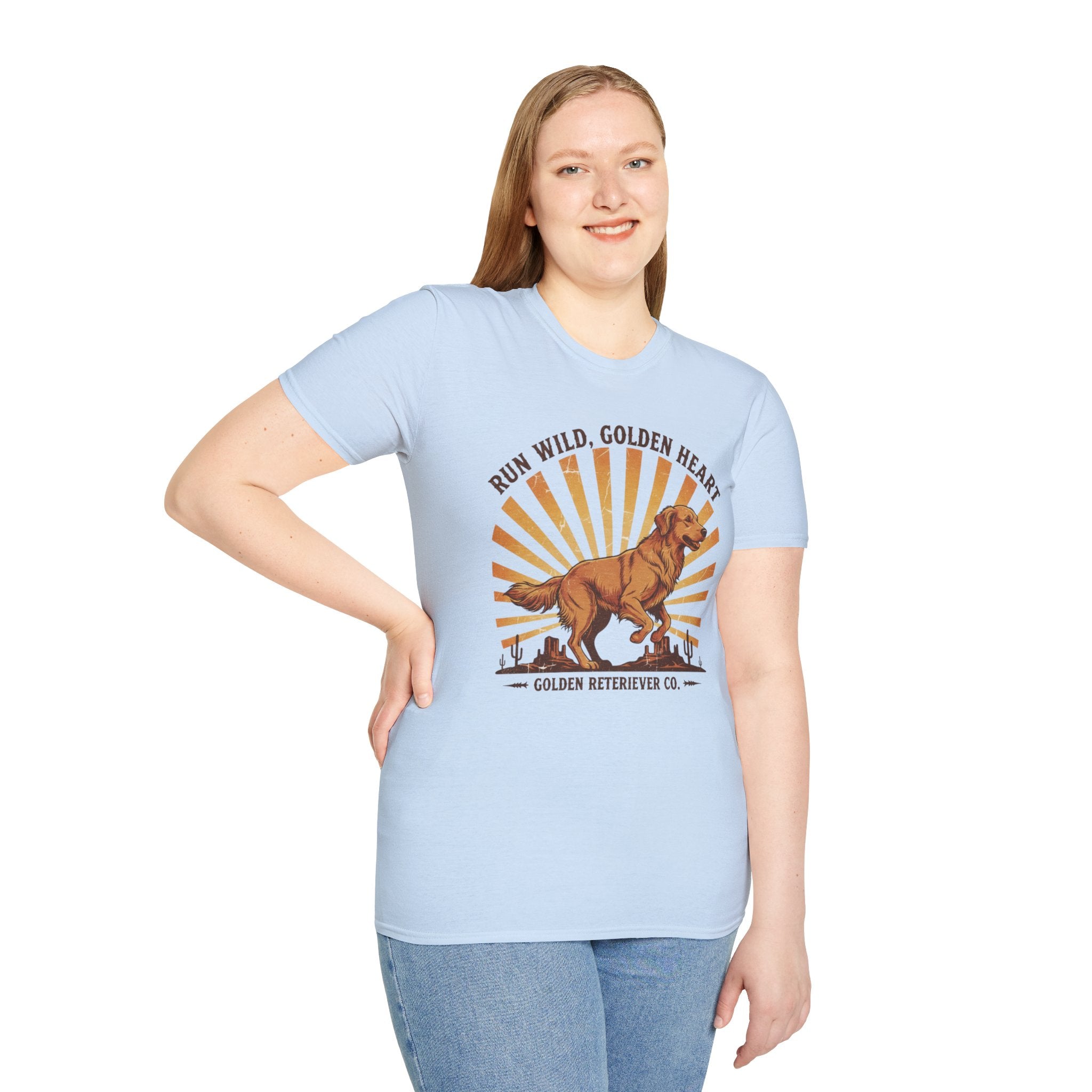 Run Wild Golden Heart T-Shirt — Golden Retriever Graphic Tee