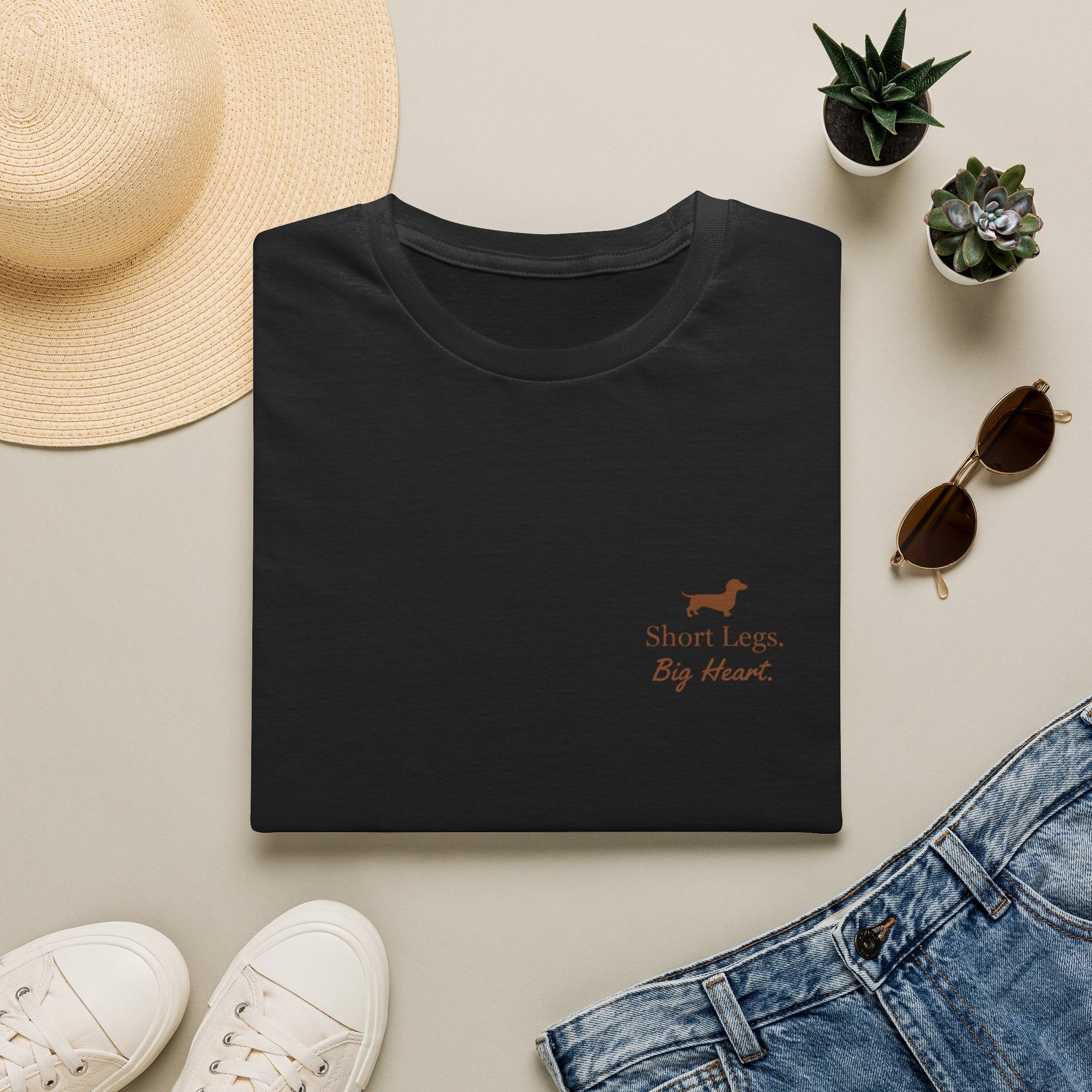 Dachshund “Short Legs, Big Heart” T‑Shirt