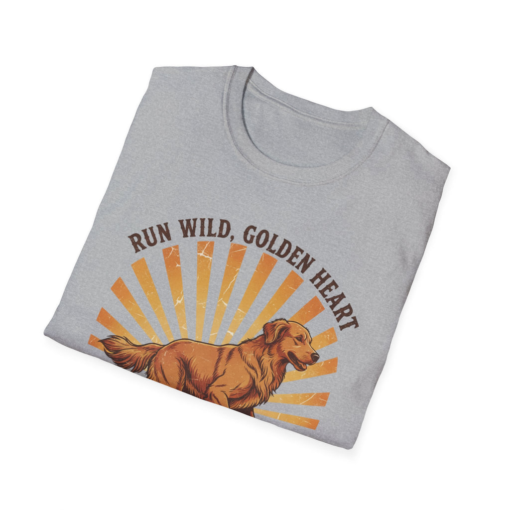 Run Wild Golden Heart T-Shirt — Golden Retriever Graphic Tee