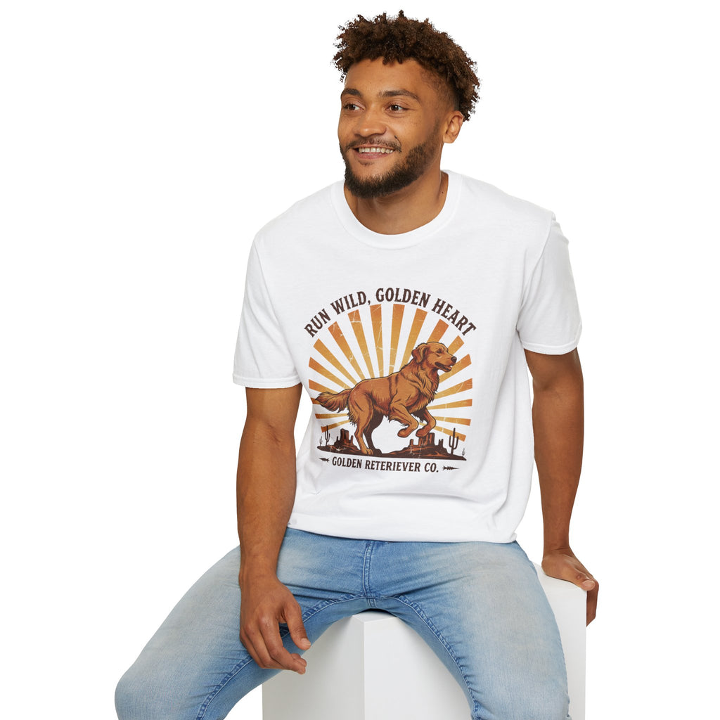 Run Wild Golden Heart T-Shirt — Golden Retriever Graphic Tee