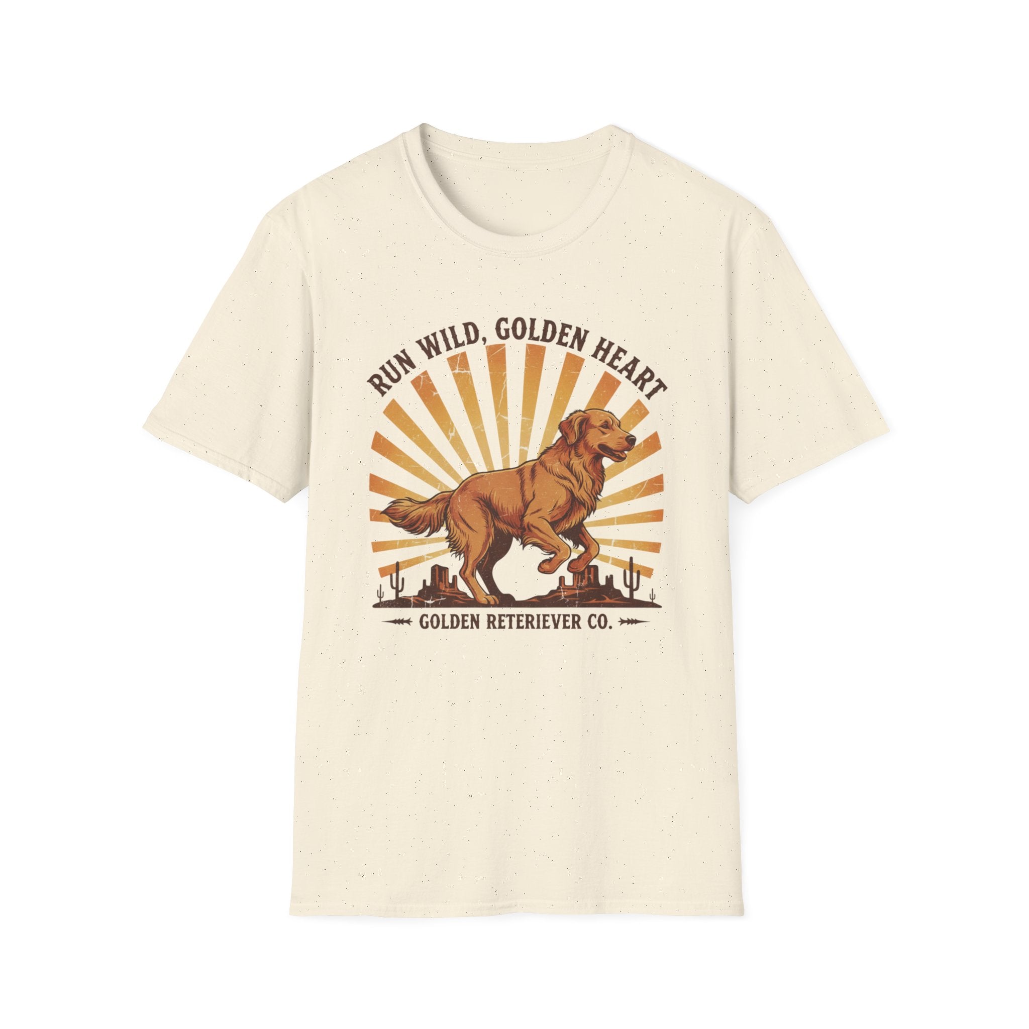 Run Wild Golden Heart T-Shirt — Golden Retriever Graphic Tee