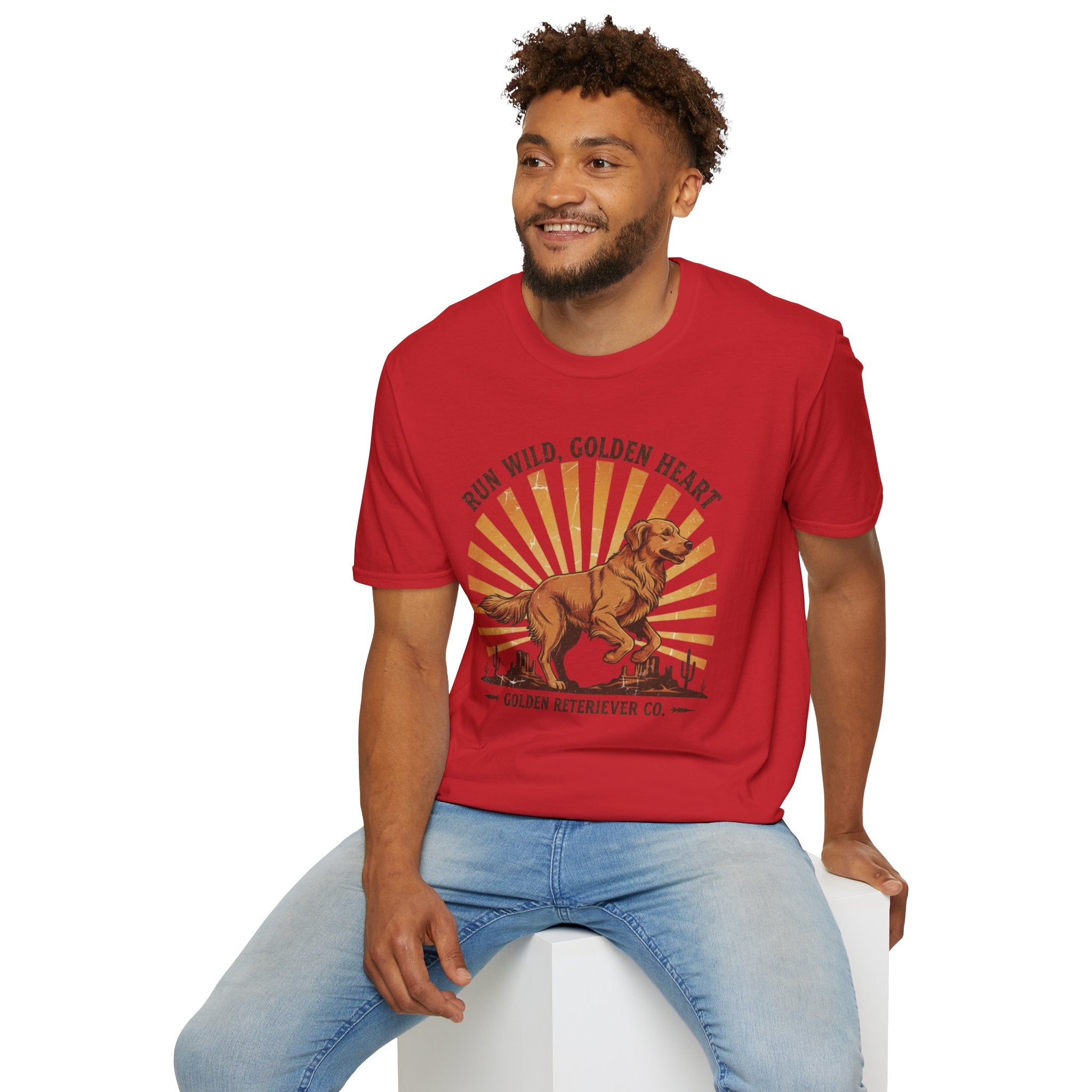 Run Wild Golden Heart T-Shirt — Golden Retriever Graphic Tee