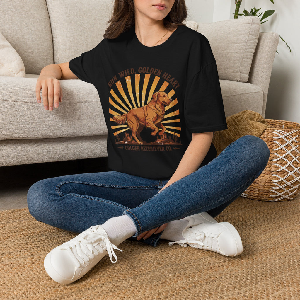 Run Wild Golden Heart T-Shirt — Golden Retriever Graphic Tee
