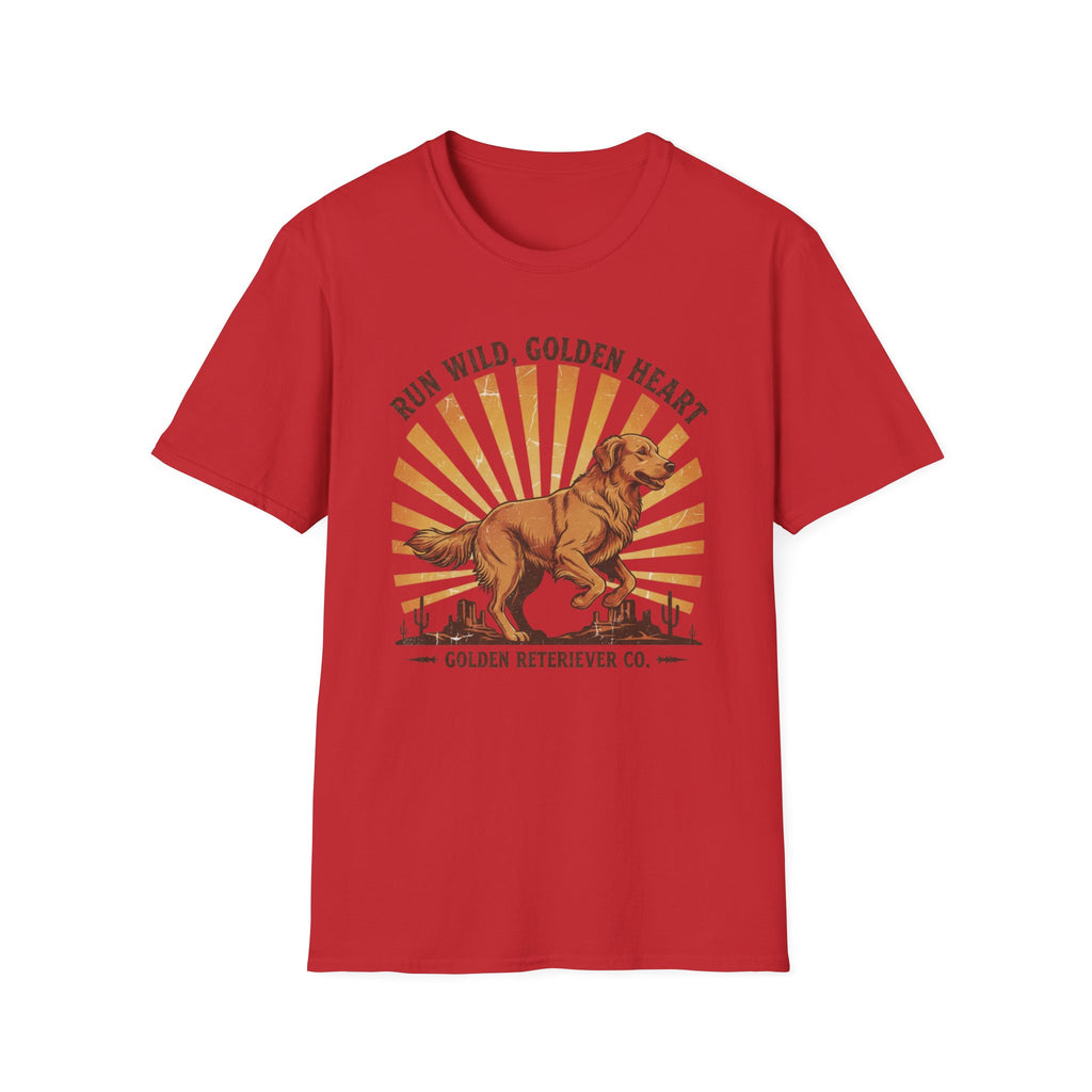 Run Wild Golden Heart T-Shirt — Golden Retriever Graphic Tee