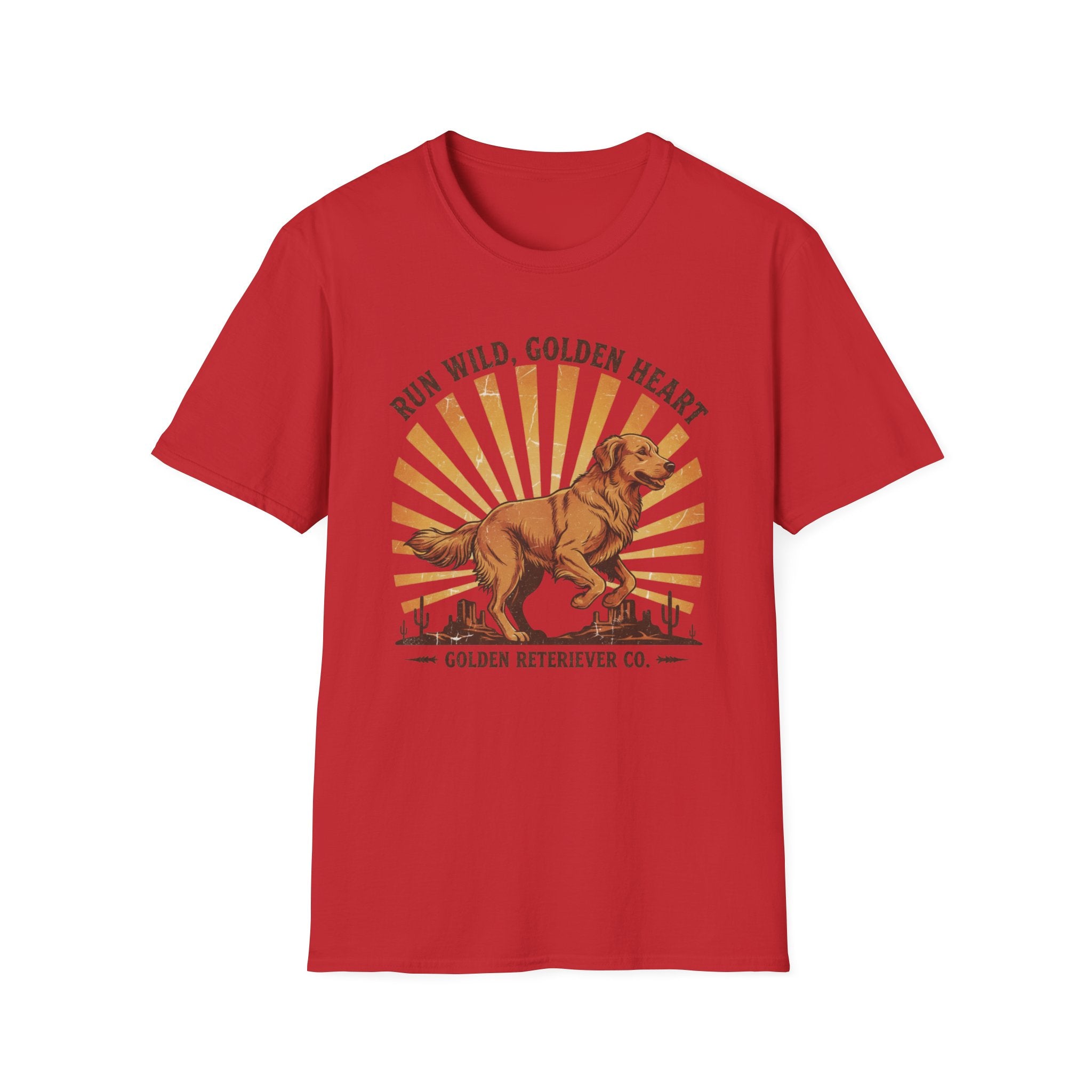 Run Wild Golden Heart T-Shirt — Golden Retriever Graphic Tee