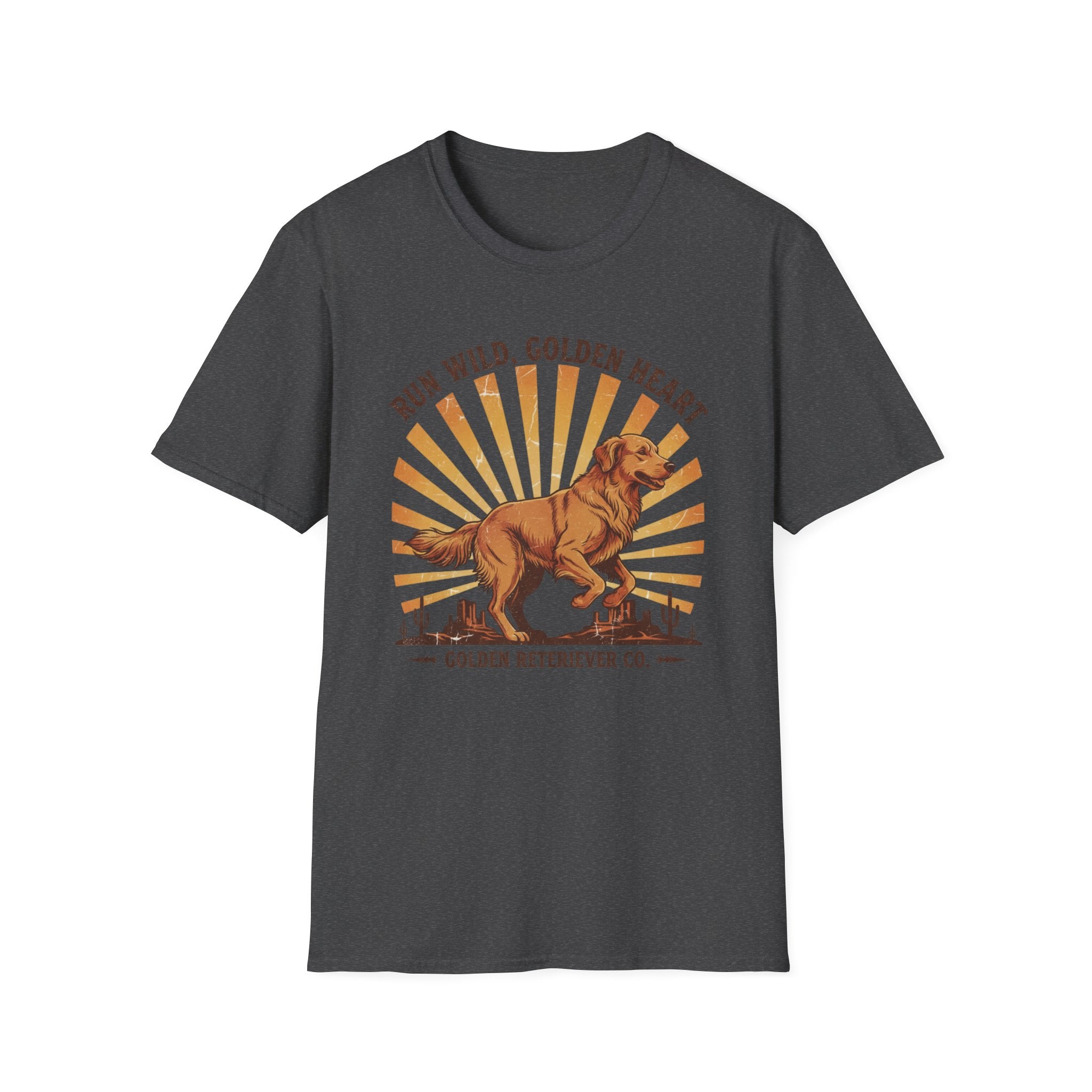 Run Wild Golden Heart T-Shirt — Golden Retriever Graphic Tee