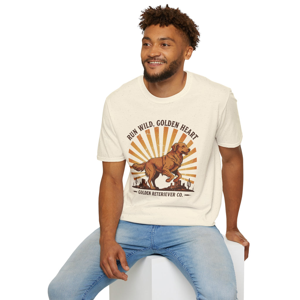 Run Wild Golden Heart T-Shirt — Golden Retriever Graphic Tee