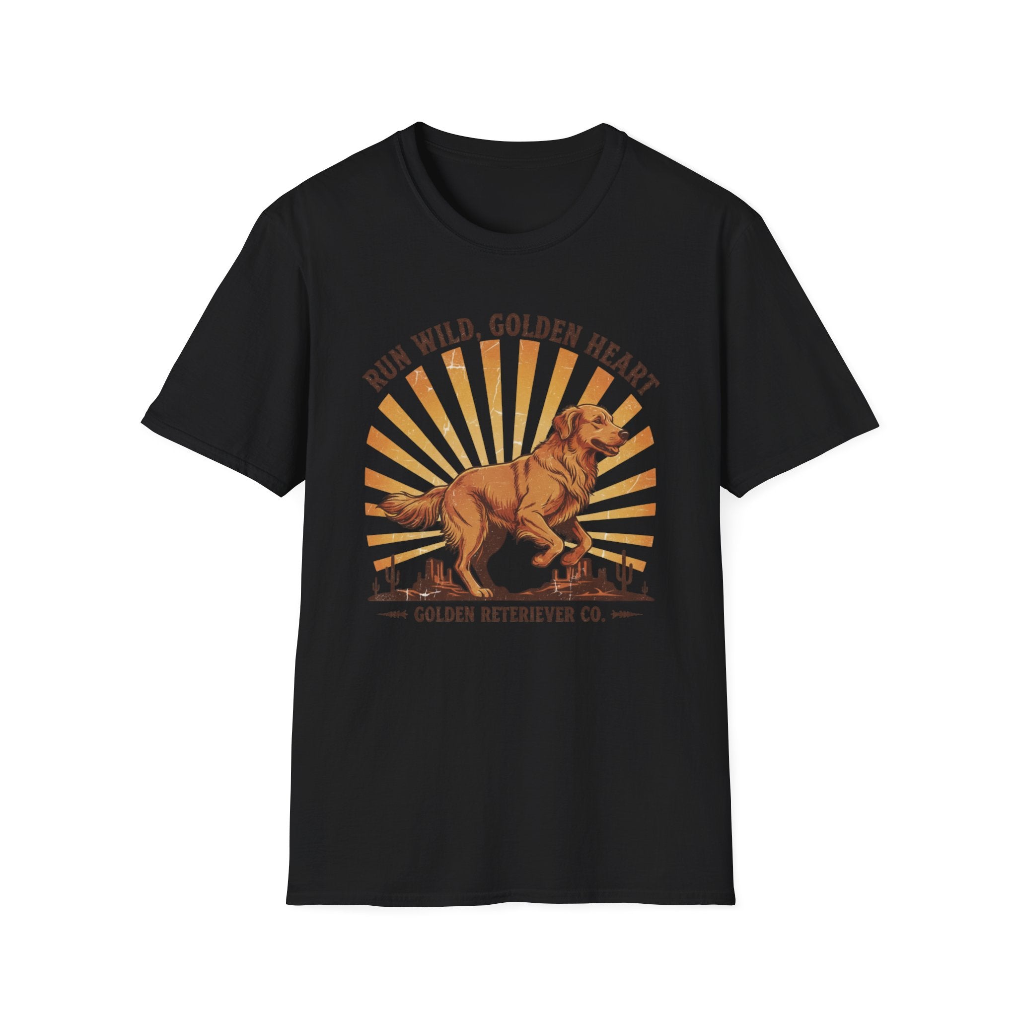 Run Wild Golden Heart T-Shirt — Golden Retriever Graphic Tee