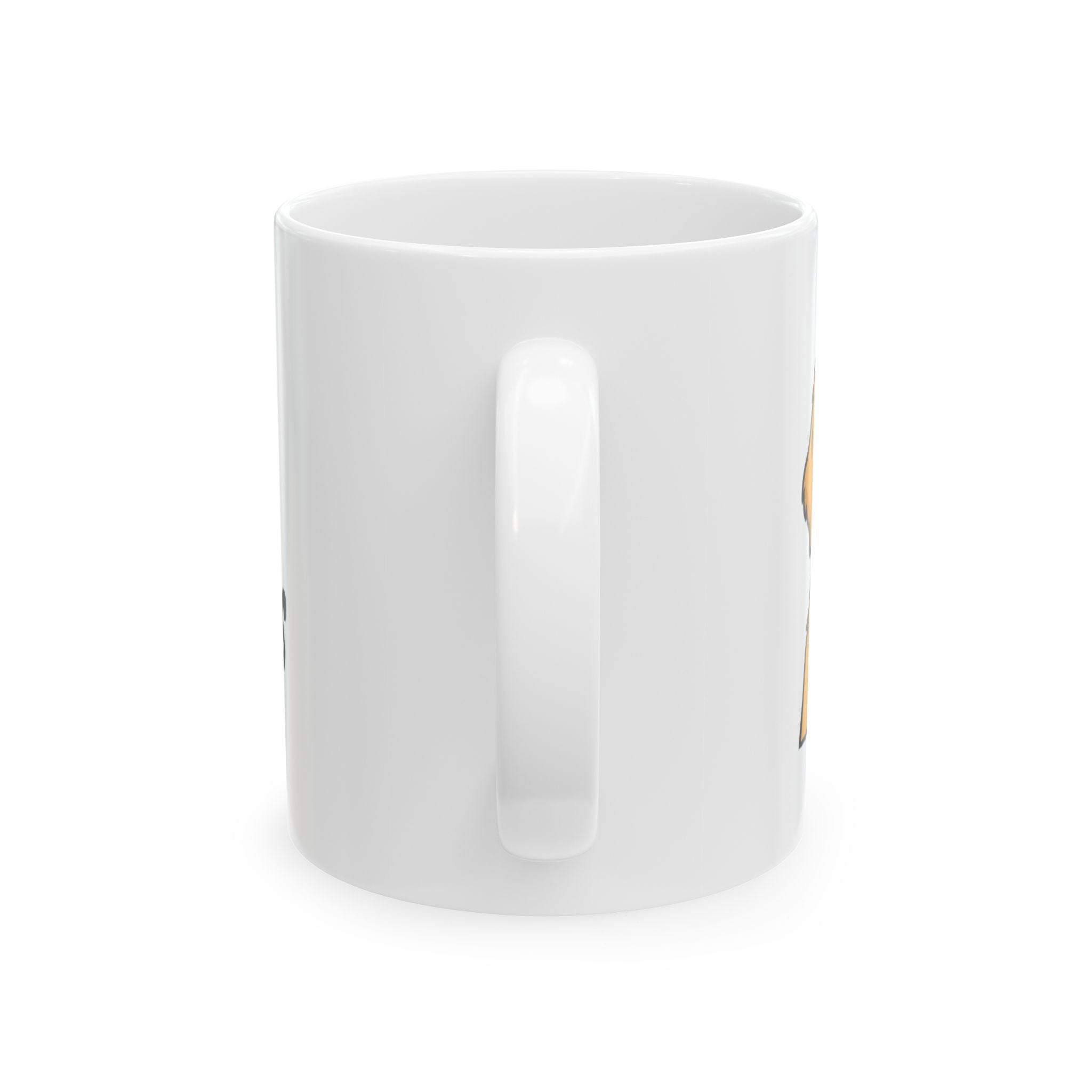 Sip Happens Ceramic Mug — Funny Dog with Champagne Coffee Cup (11oz, 15oz)