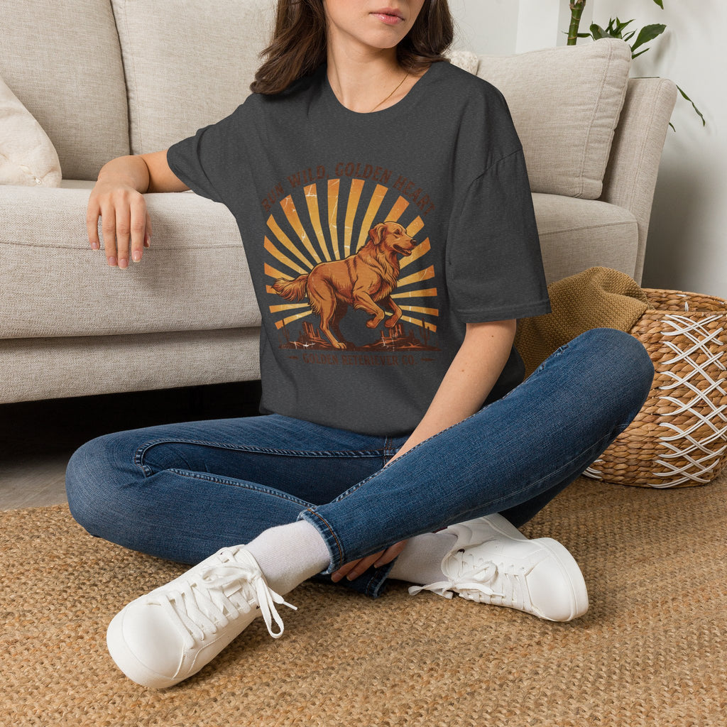 Run Wild Golden Heart T-Shirt — Golden Retriever Graphic Tee
