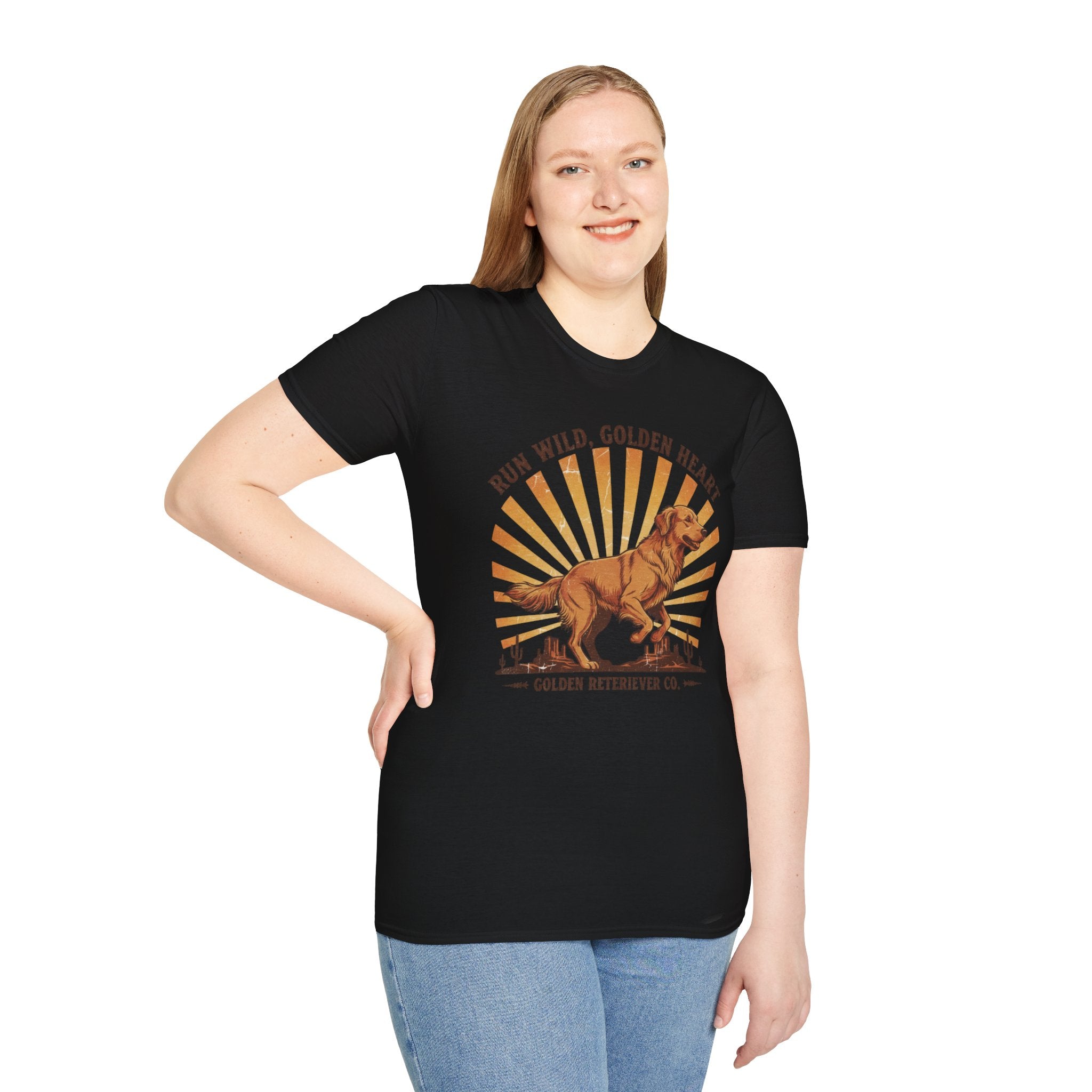 Run Wild Golden Heart T-Shirt — Golden Retriever Graphic Tee