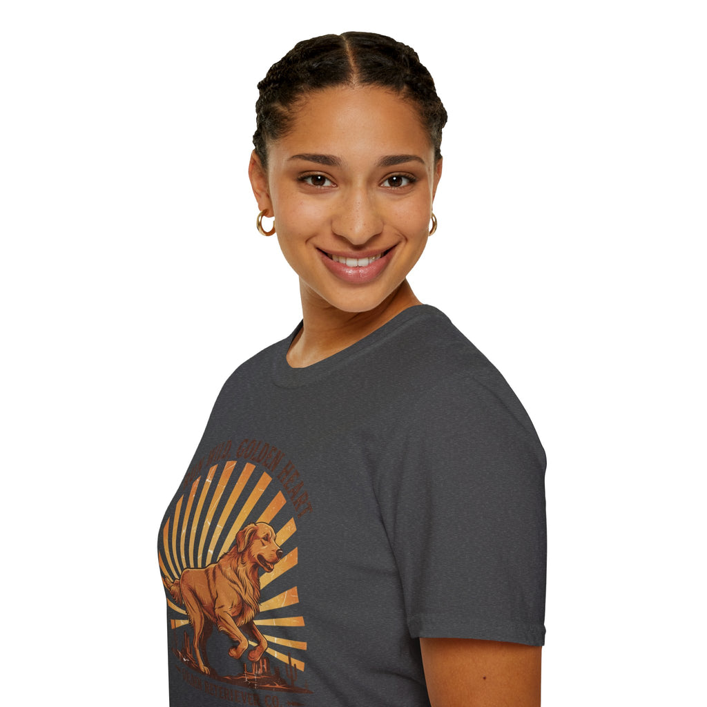 Run Wild Golden Heart T-Shirt — Golden Retriever Graphic Tee