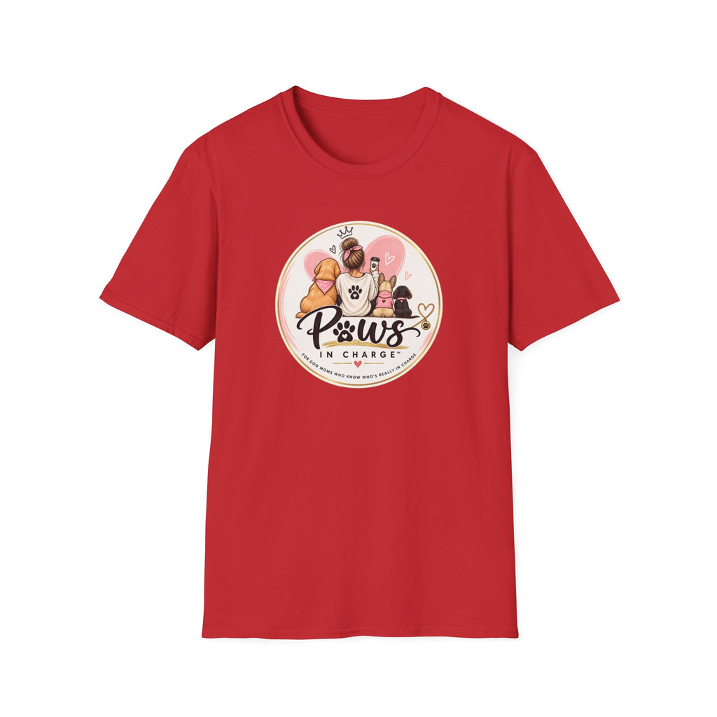 Paws In Charge T-Shirt – Dog & Cat Mom Graphic Tee