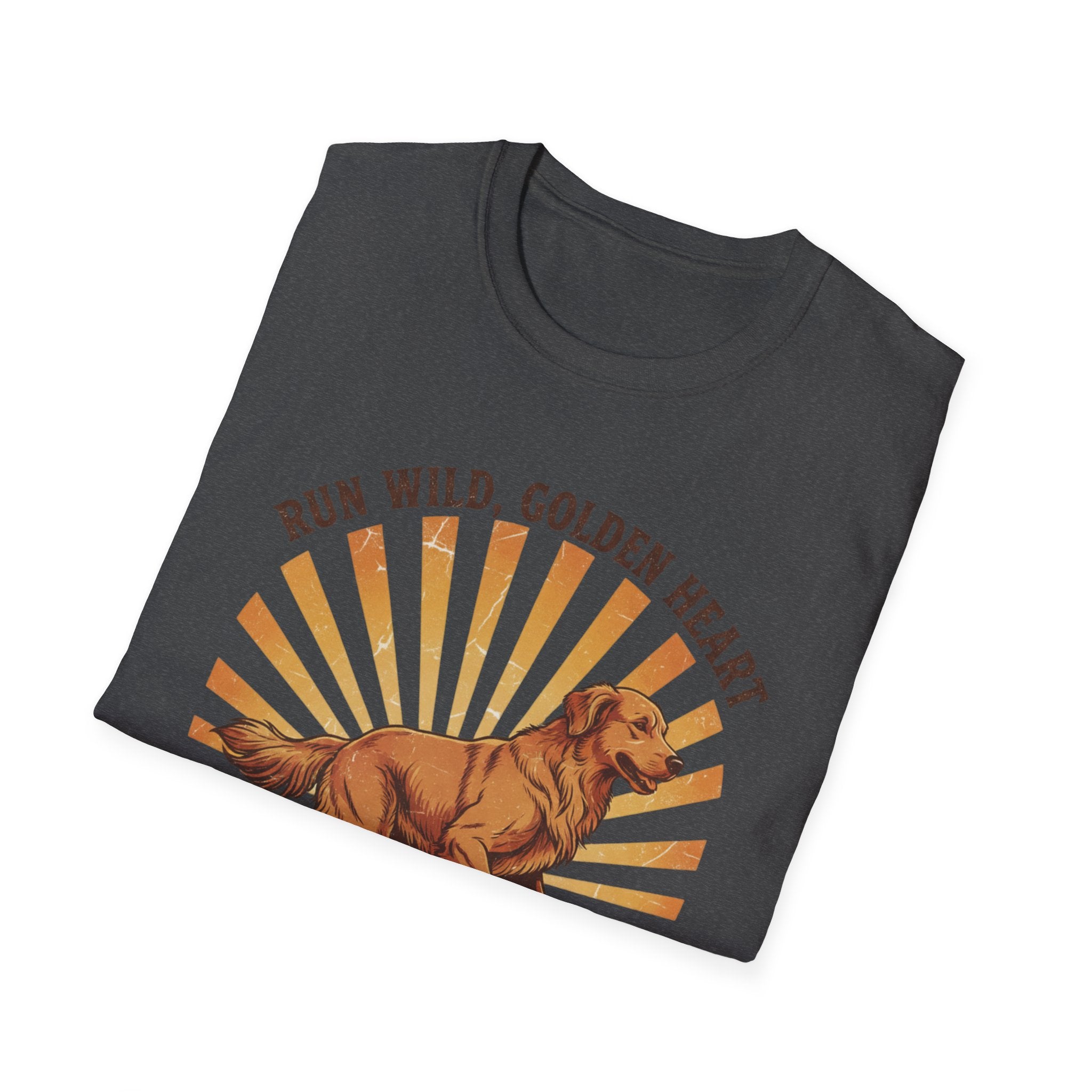 Run Wild Golden Heart T-Shirt — Golden Retriever Graphic Tee
