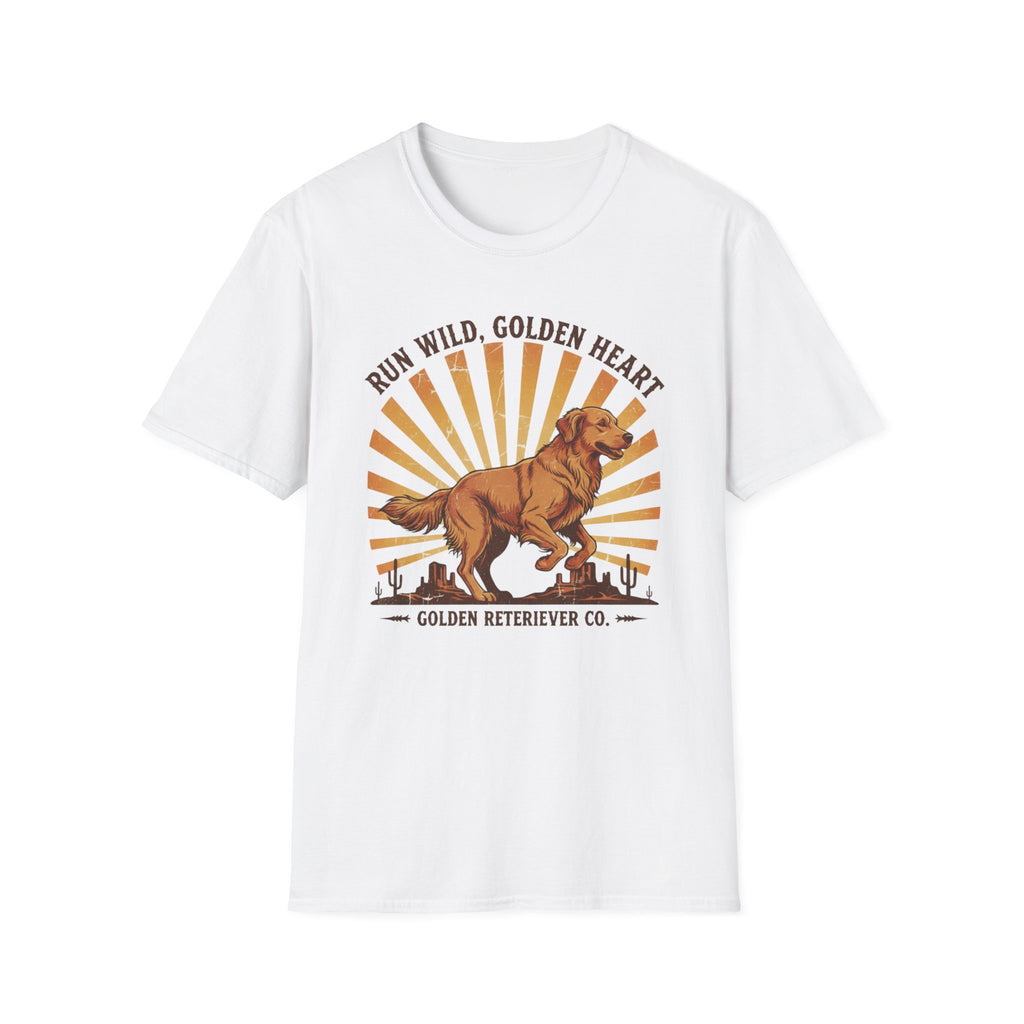 Run Wild Golden Heart T-Shirt — Golden Retriever Graphic Tee