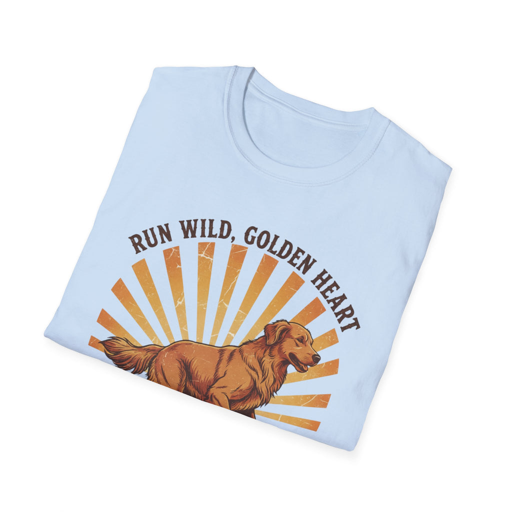 Run Wild Golden Heart T-Shirt — Golden Retriever Graphic Tee
