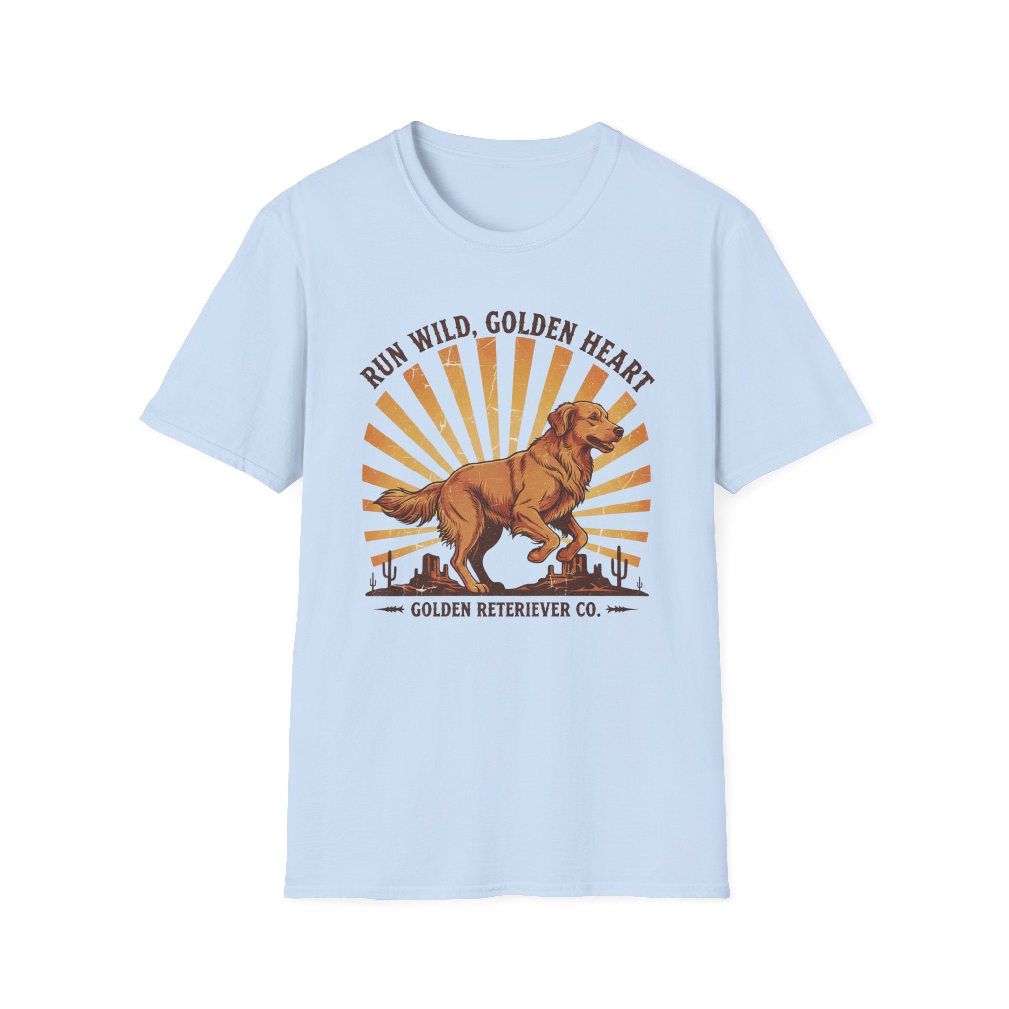 Run Wild Golden Heart T-Shirt — Golden Retriever Graphic Tee