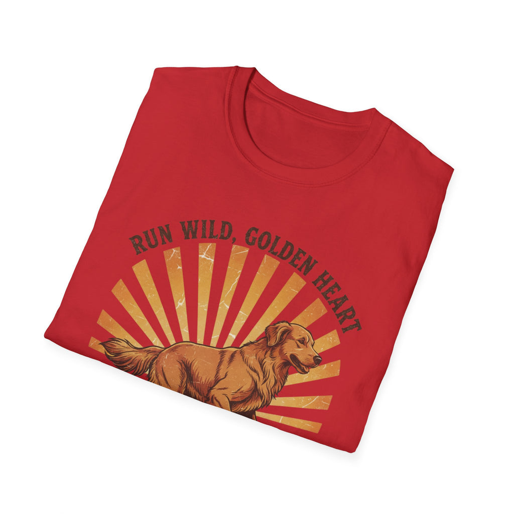 Run Wild Golden Heart T-Shirt — Golden Retriever Graphic Tee