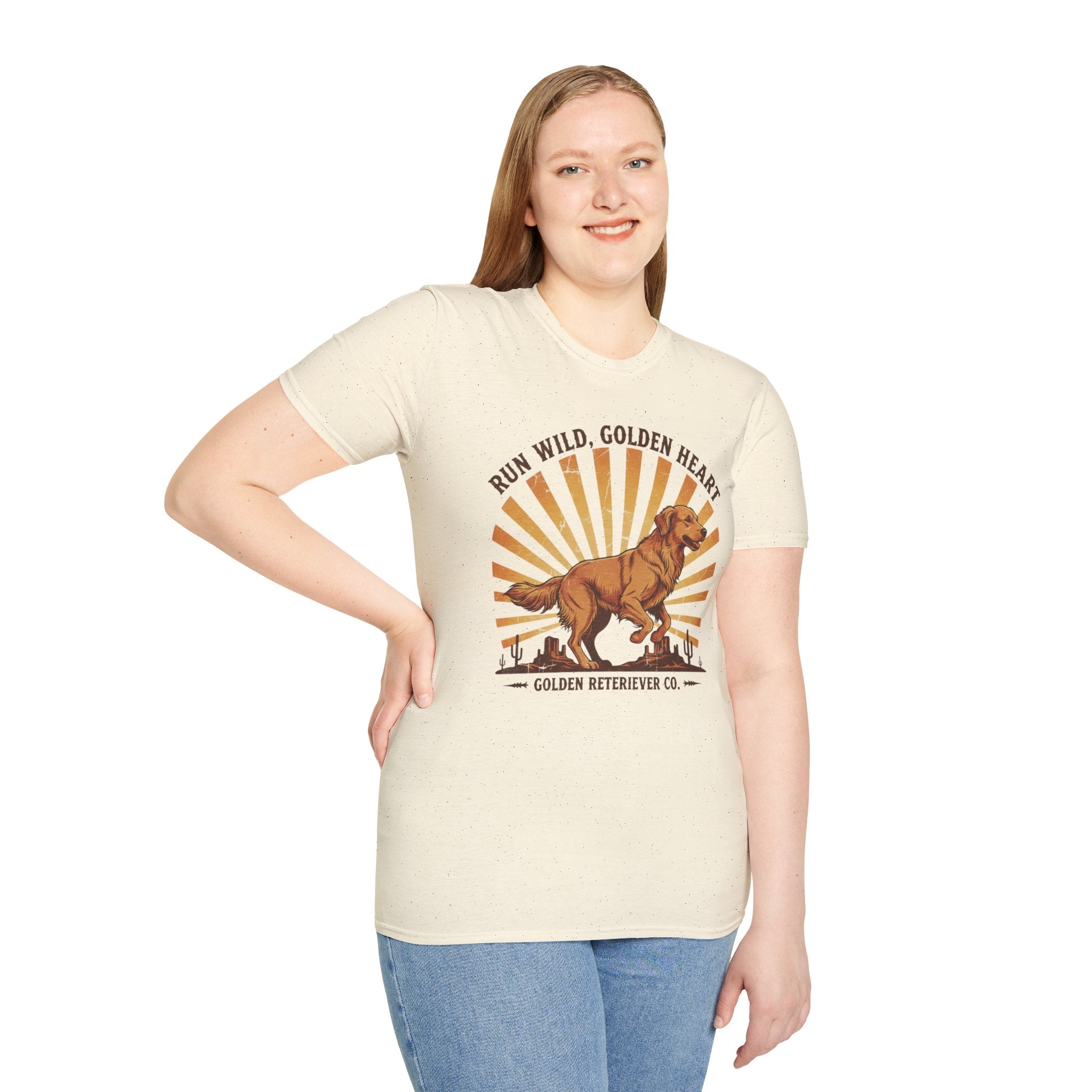 Run Wild Golden Heart T-Shirt — Golden Retriever Graphic Tee
