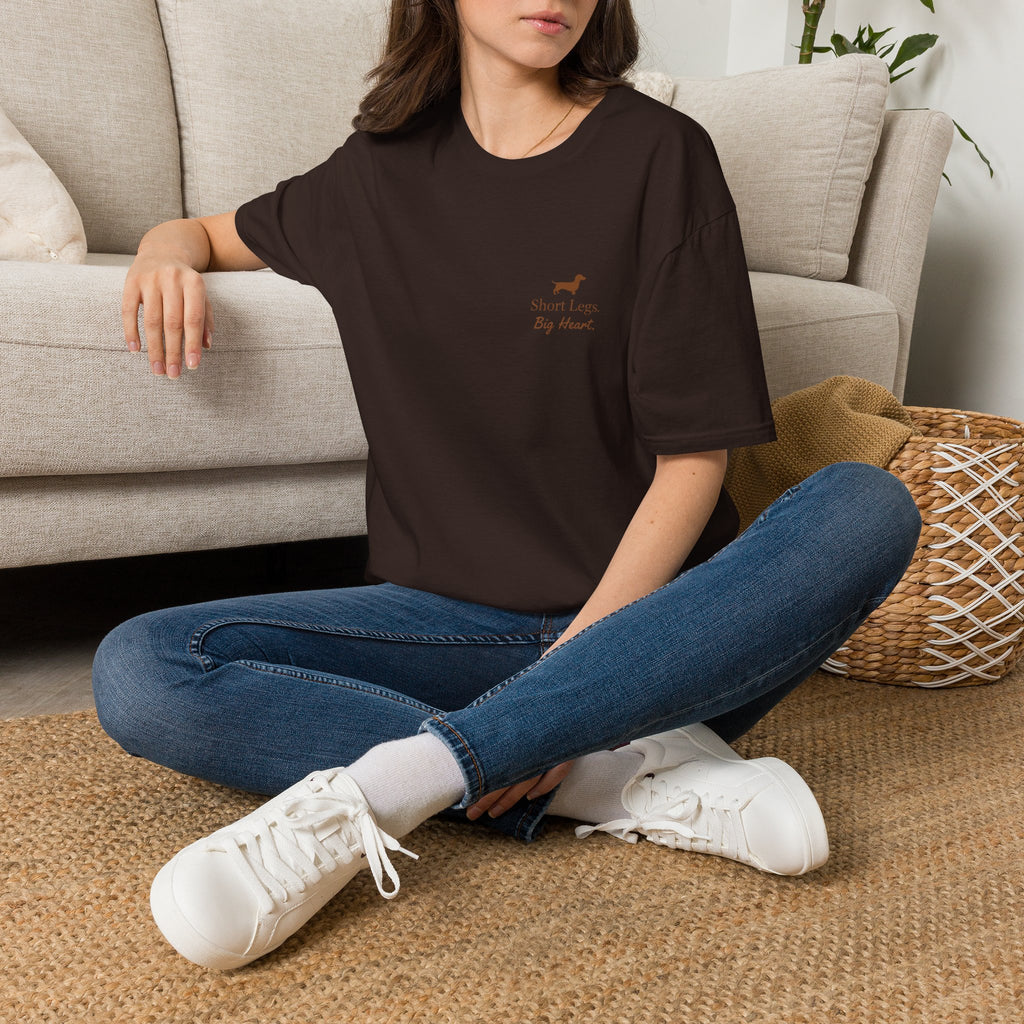 Dachshund “Short Legs, Big Heart” T‑Shirt