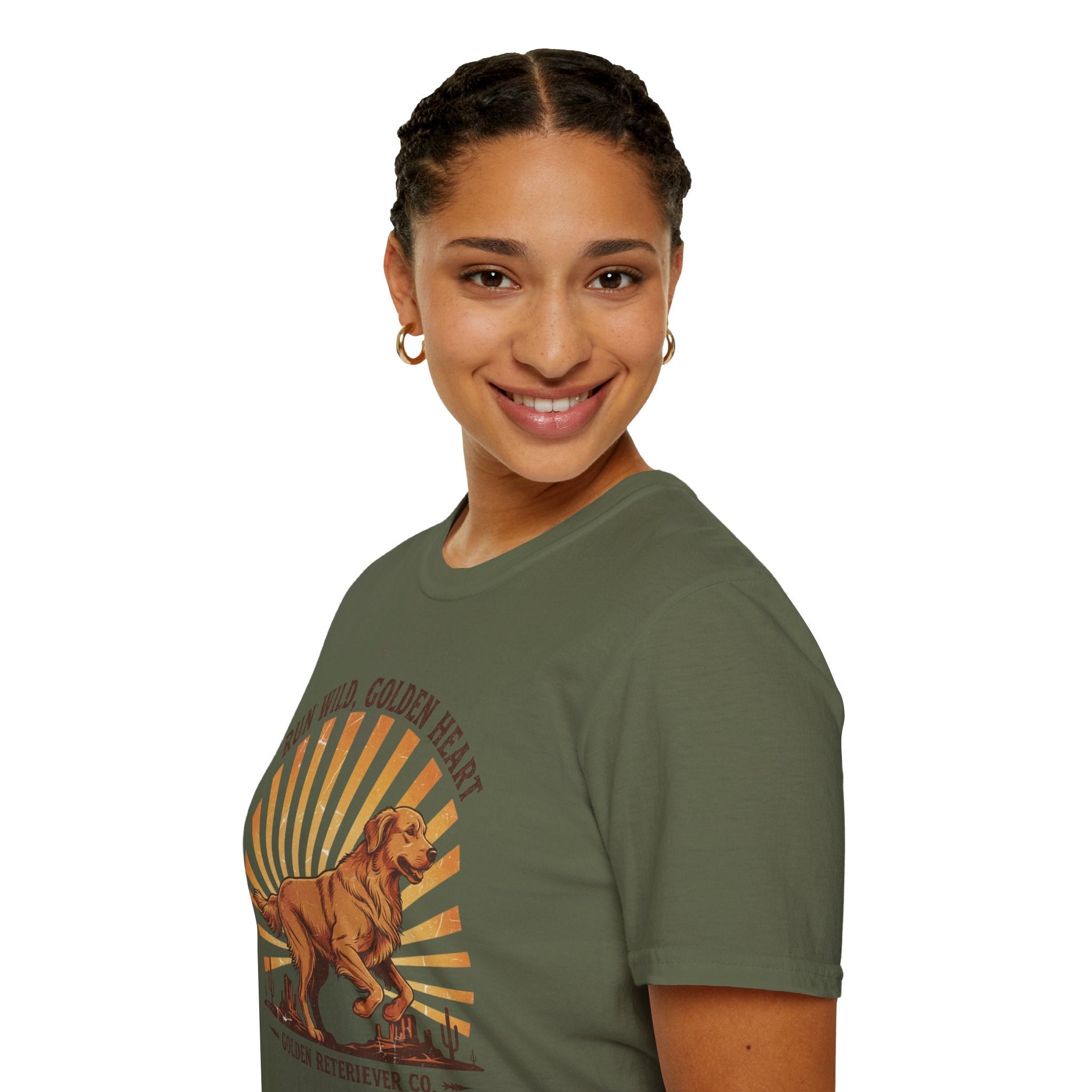 Run Wild Golden Heart T-Shirt — Golden Retriever Graphic Tee