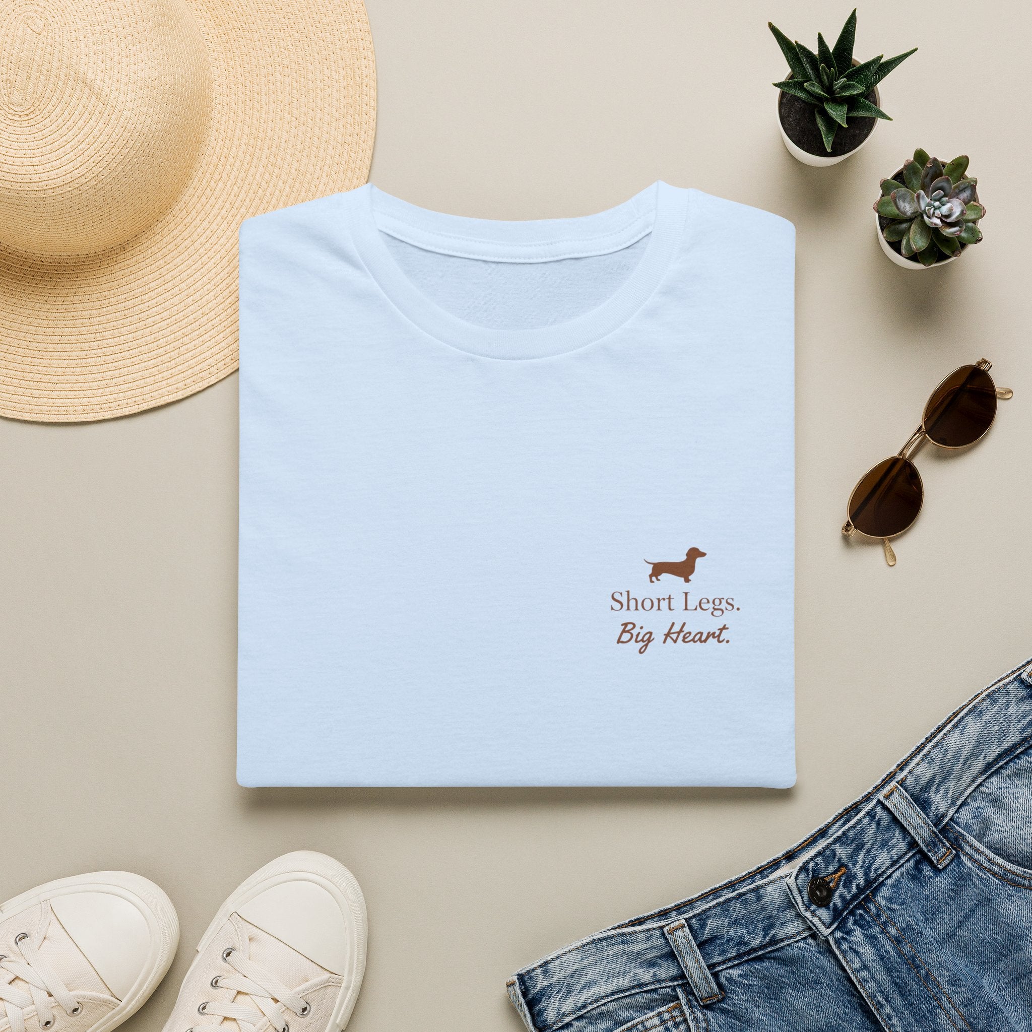 Dachshund “Short Legs, Big Heart” T‑Shirt