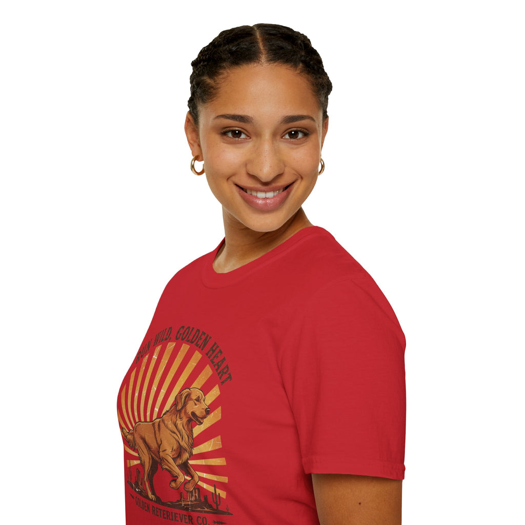 Run Wild Golden Heart T-Shirt — Golden Retriever Graphic Tee