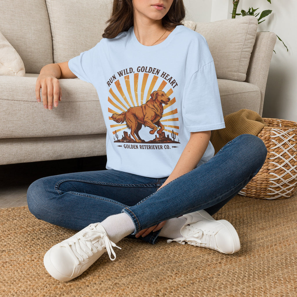 Run Wild Golden Heart T-Shirt — Golden Retriever Graphic Tee