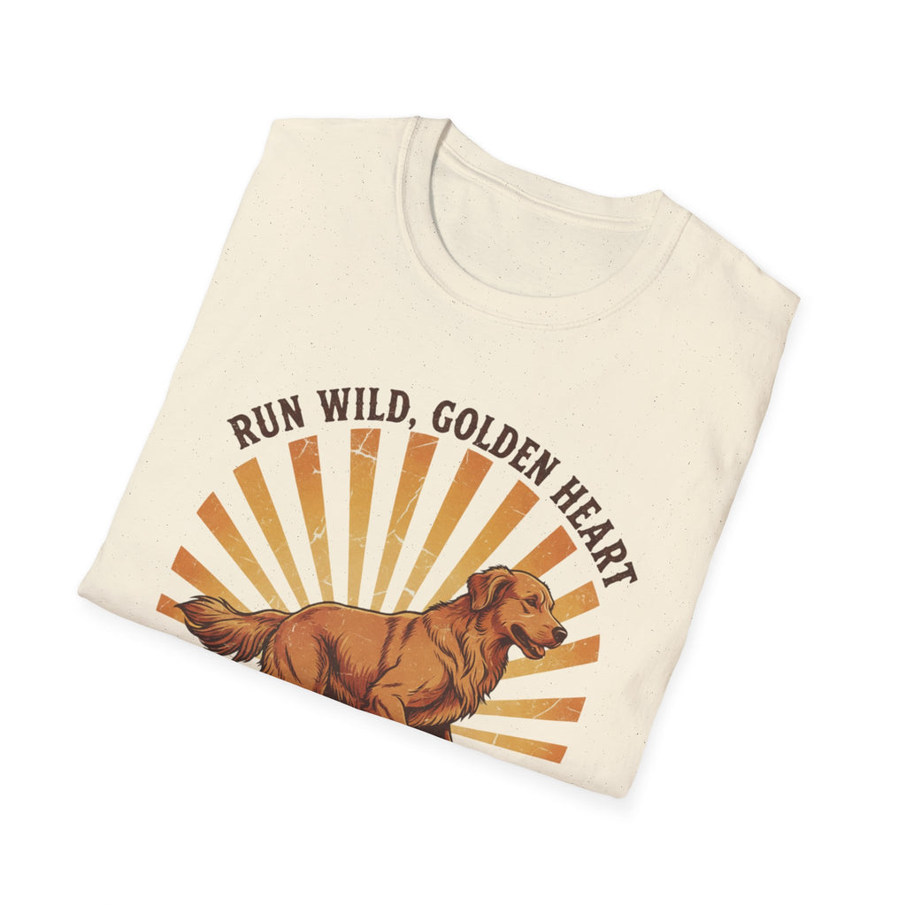 Run Wild Golden Heart T-Shirt — Golden Retriever Graphic Tee