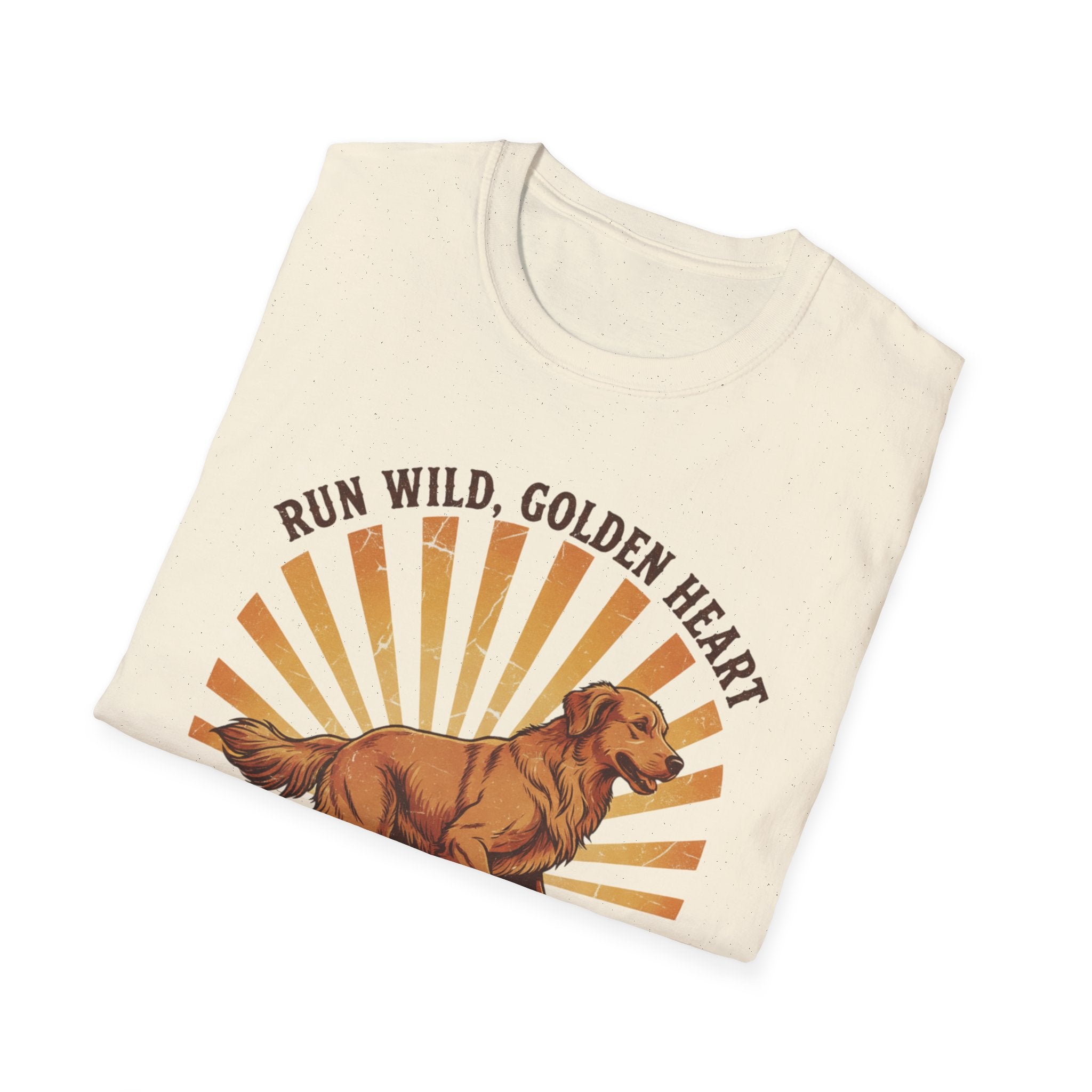 Run Wild Golden Heart T-Shirt — Golden Retriever Graphic Tee