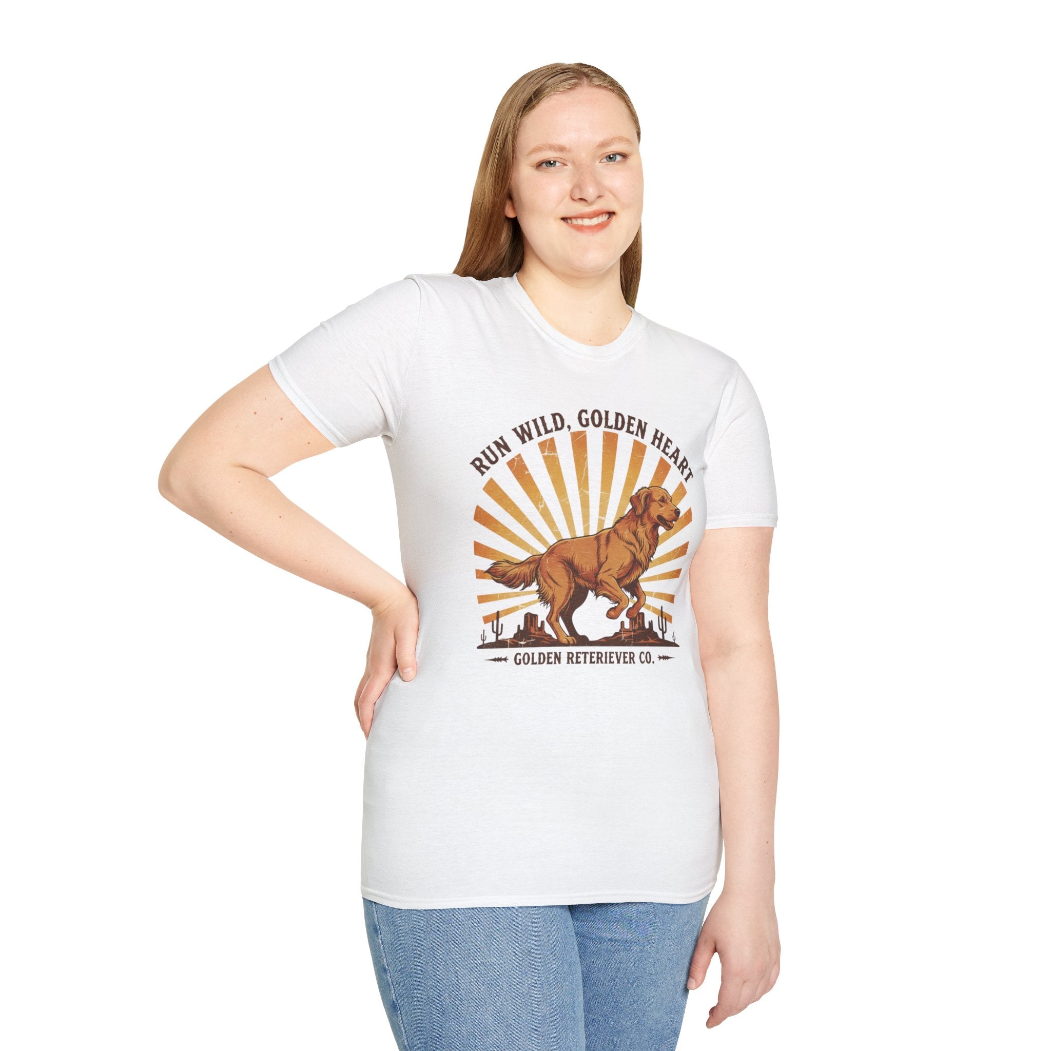 Run Wild Golden Heart T-Shirt — Golden Retriever Graphic Tee