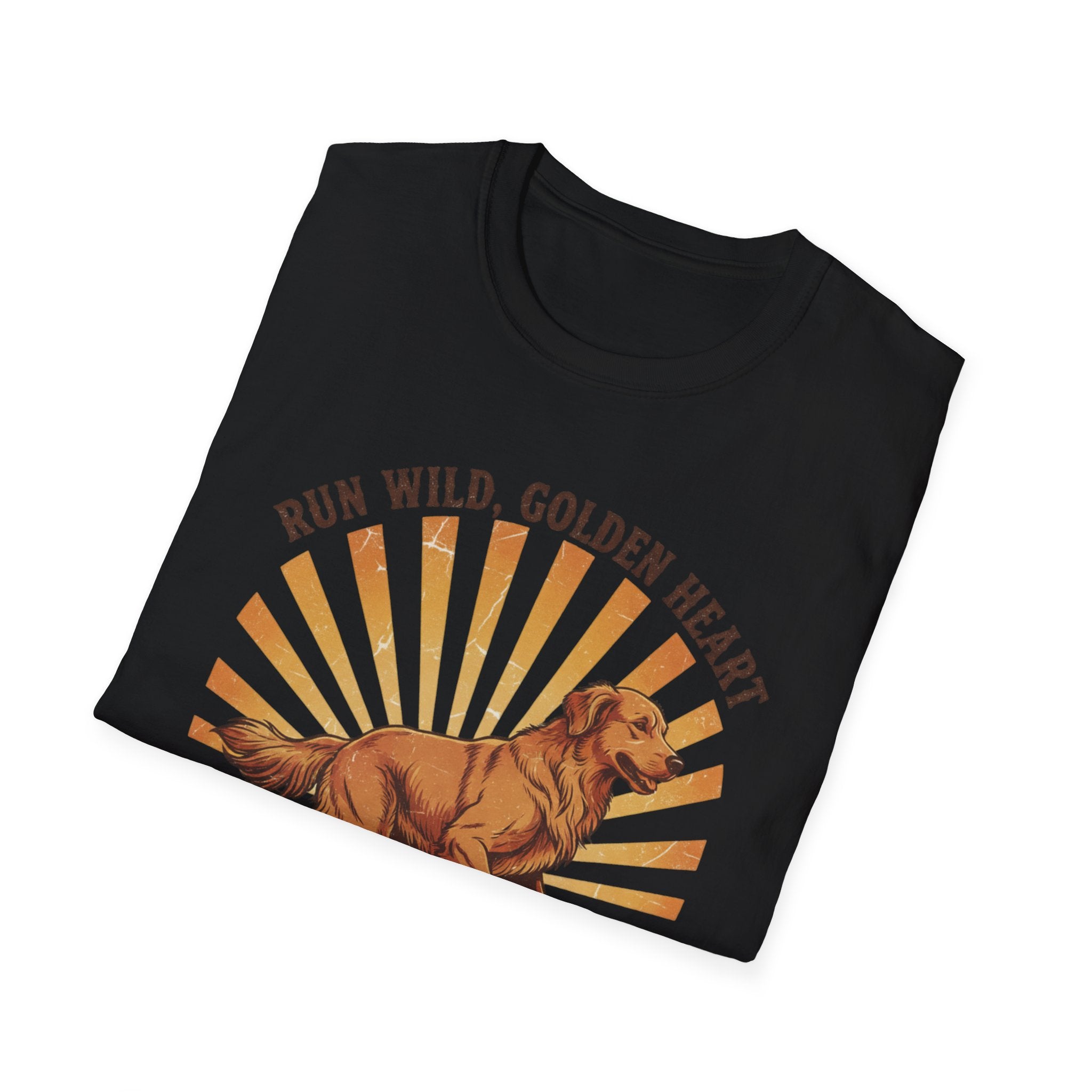 Run Wild Golden Heart T-Shirt — Golden Retriever Graphic Tee